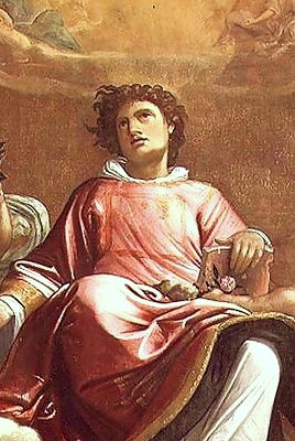 St Stephen holding a gospel
